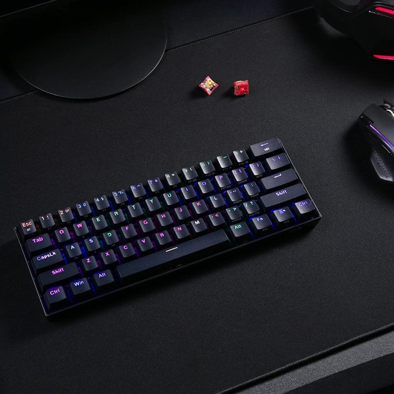 Redragon Draconic K530 PRO 60% Compact Wireless RGB Mechanical Gaming Keyboard (Red Switch) - Black Redragon Draconic K530 PRO 60% Compact Wireless RGB Mechanical Gaming Keyboard (Red Switch) - Black